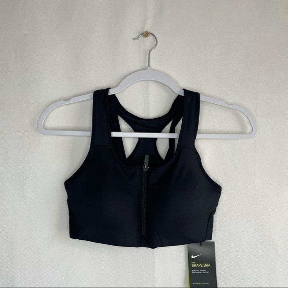 Nike Shape High-Support Zip-Front Sports Bra - Picture 3 of 8